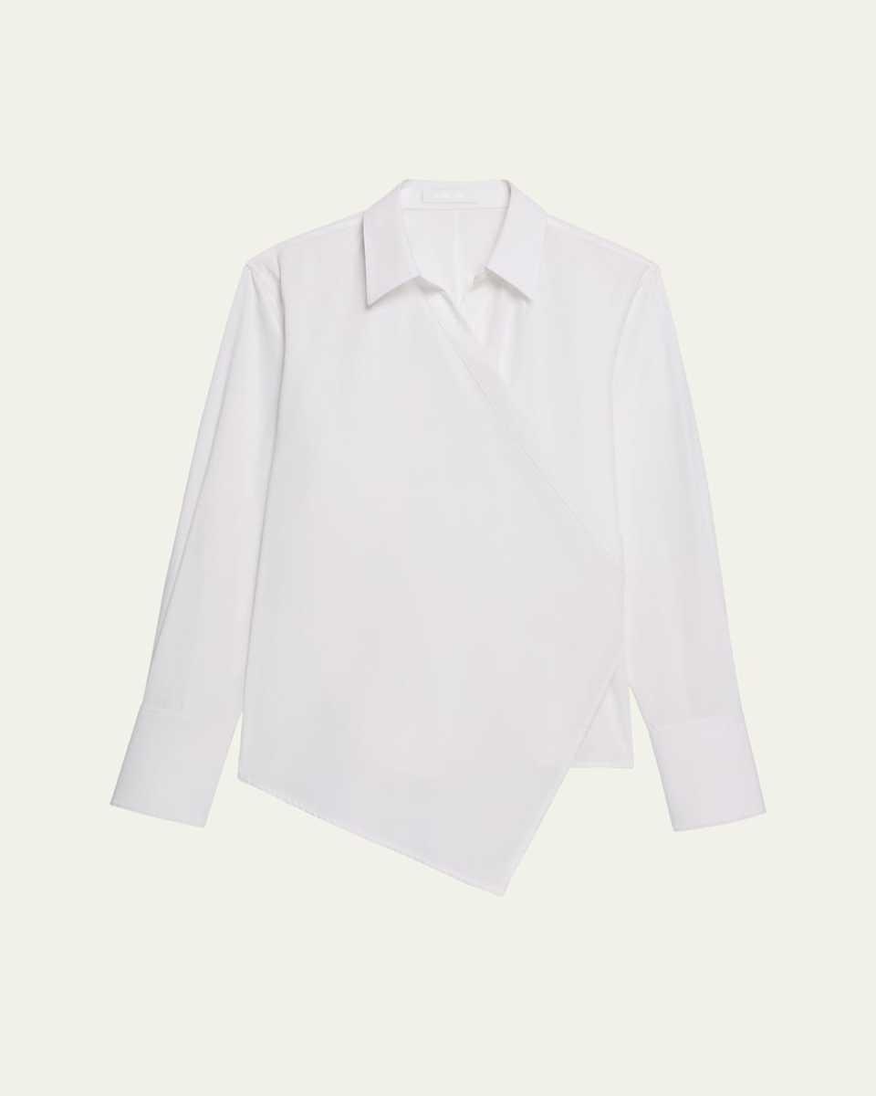 Long-Sleeve Wrap Shirt